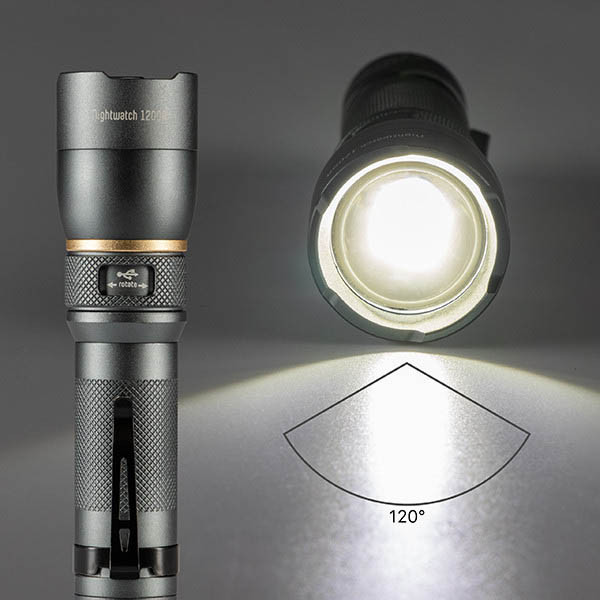 123tinta Linterna LED recargable IP67 aluminio (1200 lúmenes) LDR06746 - 4