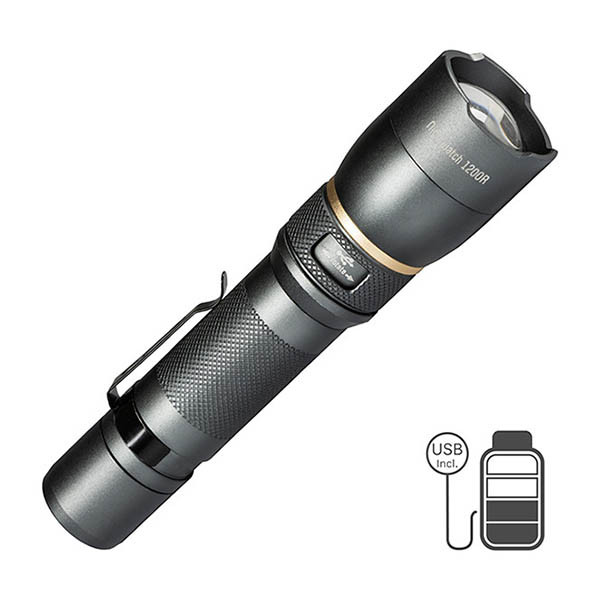 123tinta Linterna LED recargable IP67 aluminio (1200 lúmenes) LDR06746 - 1