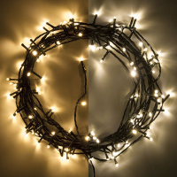 123tinta Luces Navidad 12 metros | Blanco extra cálido y cálido | 120 leds  LDR07002