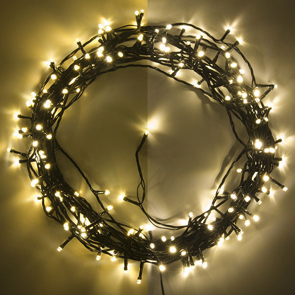 123tinta Luces Navidad 16,4 metros | Blanco extra cálido y cálido | 180 leds  LDR07003 - 1