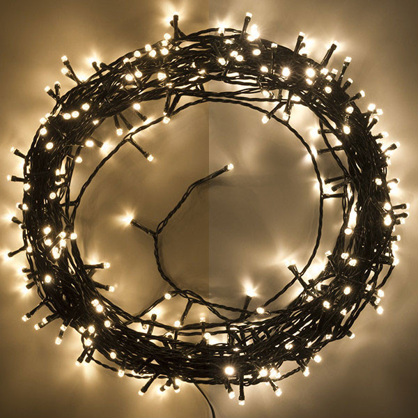 123tinta Luces Navidad 27 metros | Blanco extra cálido y cálido | 320 leds  LDR07005 - 1