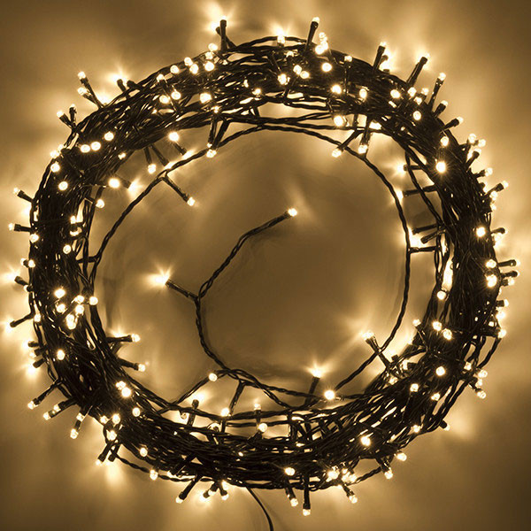 123tinta Luces Navidad 27 metros | Blanco extra cálido y cálido | 320 leds  LDR07005 - 2