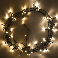 123tinta Luces Navidad 8,9 metros | Blanco extra cálido y cálido | 80 leds  LDR07001