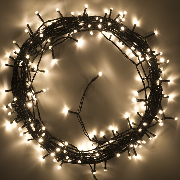 123tinta Luces navideñas 14,7 metros a pilas | Blanco extra cálido y blanco cálido | 192 luces con temporizador  LDR07148 - 3