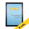 123tinta Marcos informativos autoadhesivos A4 negros | Pack 6 uds 301275 - 1