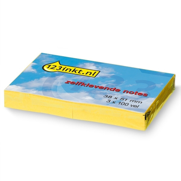 123tinta Notas adhesivas amarillas 38 x 51 mm (3 bloques de 100 hojas) 21003 653GEC IN-5653-01C 300198 - 1