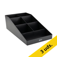 123tinta Organizador de escritorio negro | Pack 3 uds