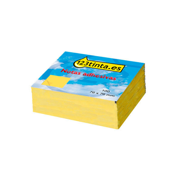 123tinta Pack notas adhesivas amarillas 76x76mm 5426PIC 300810 - 1