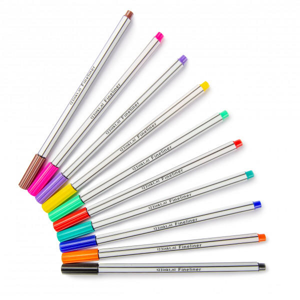 123tinta Pack rotuladores de punta fina (10 colores) 300300 - 1