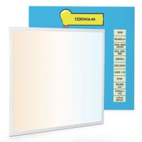 123tinta Panel LED de 60x60 cm, blanco cálido, blanco brillante o blanco frío 3000-4000-6000K 3900 lúmenes (30W) LDR08712