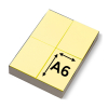 123tinta Papel A6 amarillo | 80 g (2.000 hojas) 300612 - 1