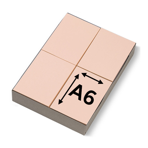 123tinta Papel A6 rosa | 80 g (2.000 hojas) 300615 - 1