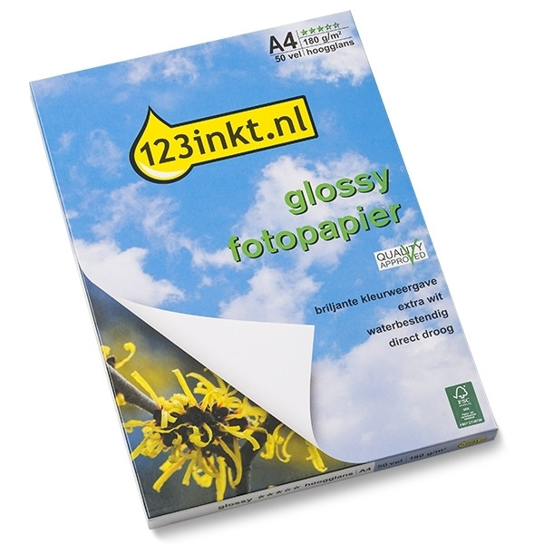 123tinta Papel fotográfico Glossy | A4 | 180g | 50 hojas C13S041622C 064050 - 1