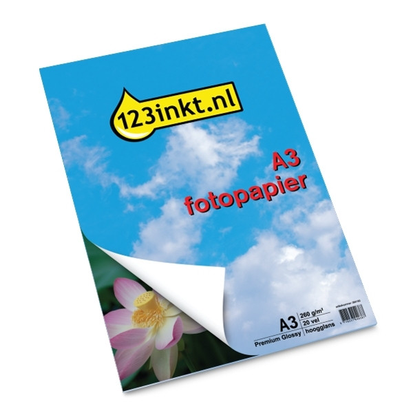 123tinta Papel fotográfico Premium Glossy | A3 | 260g | 20 hojas 064165 123tinta Papel fotográfico Premium Glossy | A3 | 260g | 20 hojas 064165 - 1
