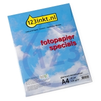 123tinta Papel fotográfico textura cuero | A4 | 230g | 10 hojas  064177