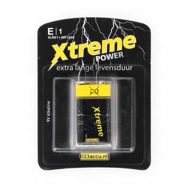 123tinta Pila Alcalina Xtreme Power E - 9V - 6LR61 ADR00045 - 1