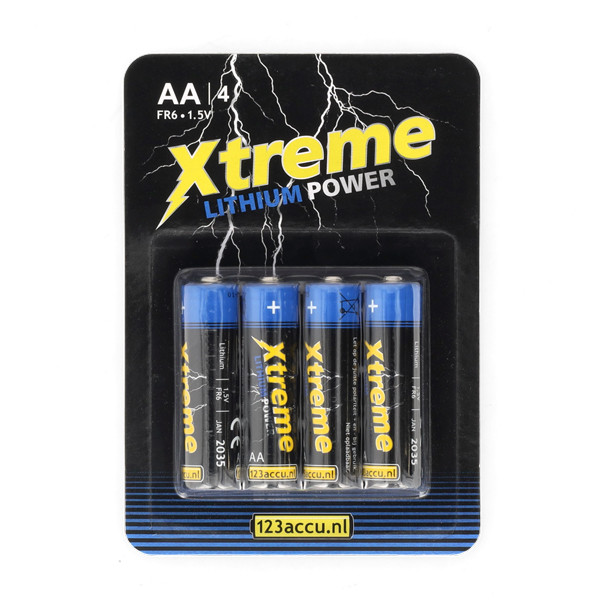 123tinta Pila Litio AA Xtreme Power FR6 - 4 unidades ADR00063 - 1