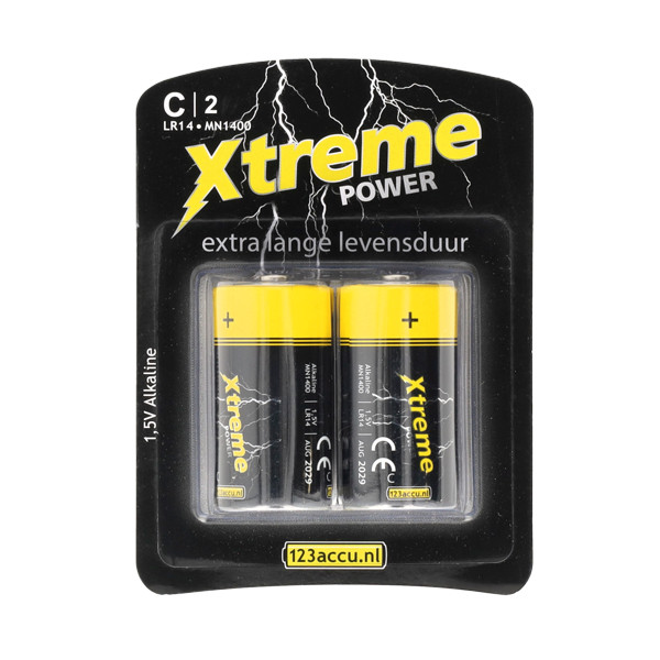 123tinta Pilas Alcalinas Xtreme Power C - LR14 - MN1400 - 2 unidades ADR00043 - 1
