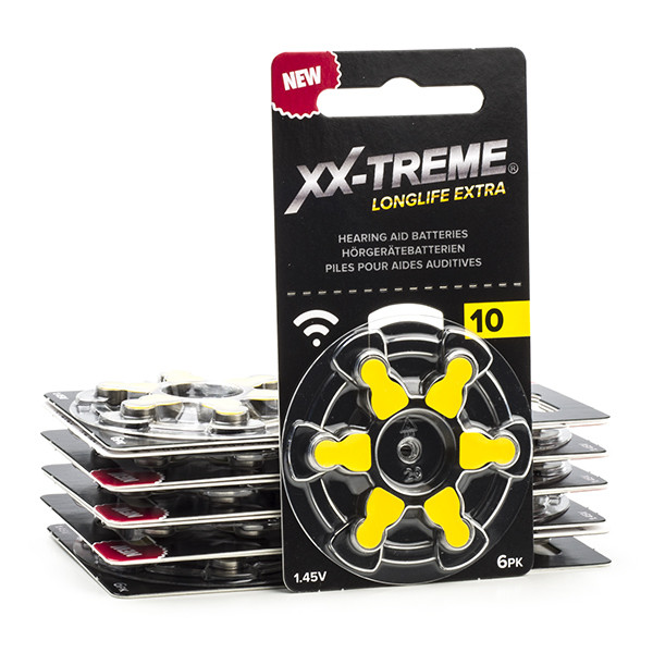 123tinta Pilas Audífonos XXTreme Longlife Extra 10 - PR70 - Amarillas | Pack 60 uds A1200016 - 1