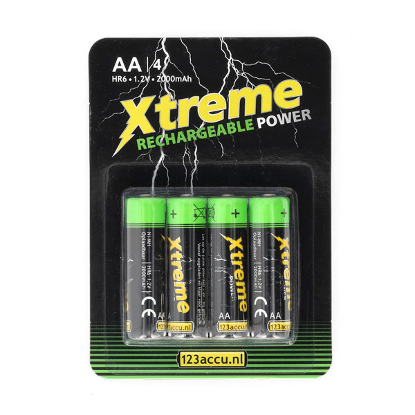 123tinta Pilas Recargables Xtreme Power AA - HR6 - 4 unidades ADR00076 - 1