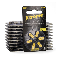 123tinta Pilas para audífonos Xtreme Power 10 PR70 amarilla | Pack 120 uds