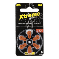123tinta Pilas para audífonos Xtreme Power 312 PR41 6 unidades marrón ADR00355