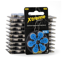 123tinta Pilas para audífonos Xtreme Power 675 PR44 azul | Pack 120 uds