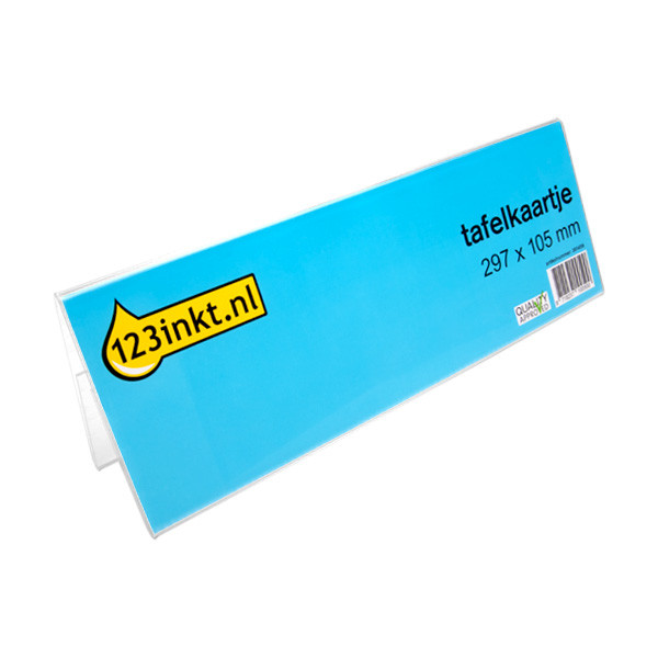 123tinta Placa de identificación de mesa 297 x 105 mm 805319C 301459 - 1