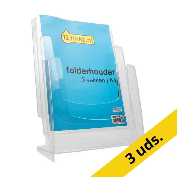 123tinta Portacarpetas A4 con 3 compartimentos | Pack 3 uds 301561 - 1