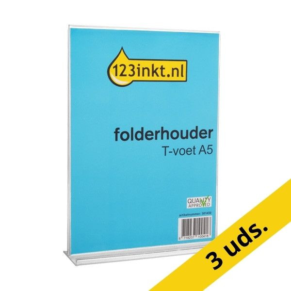 123tinta Portafolletos A5 base en T | Pack 3 uds 301563 - 1