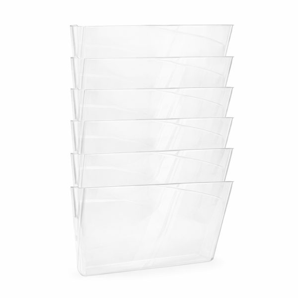 123tinta Portafolletos de pared de 6 compartimentos transparente 302754 - 1