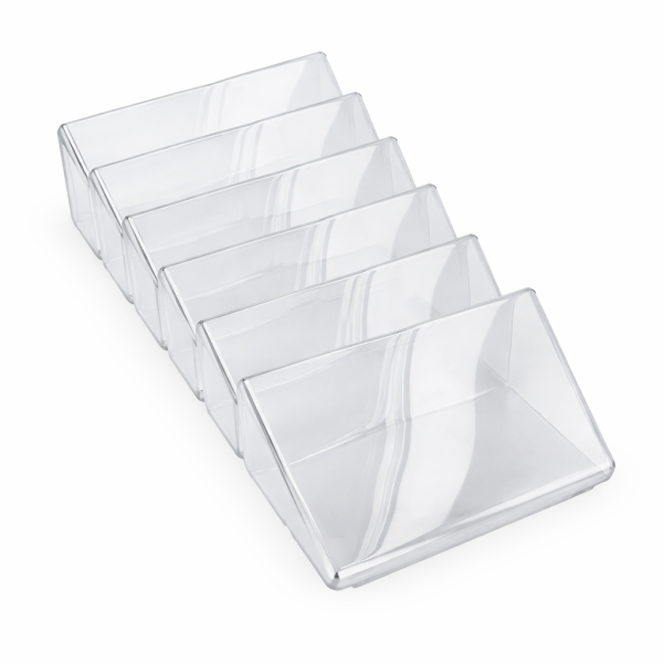 123tinta Portafolletos de pared de 6 compartimentos transparente 302754 - 2