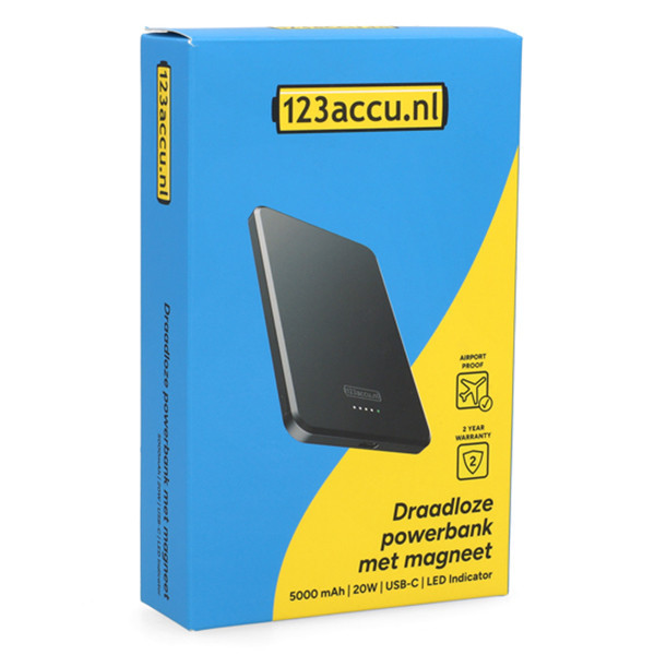 123tinta PowerBank inalámbrica ultradelgada negra (20 W, 5000 mAh) ADR00363 - 10