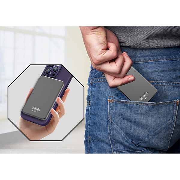 123tinta PowerBank inalámbrica ultradelgada negra (20 W, 5000 mAh) ADR00363 - 9