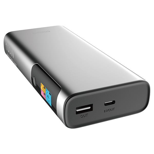 123tinta PowerBank para portátil con carga rápida, color plata (100 W, 20000 mAh) ADR00366 - 1