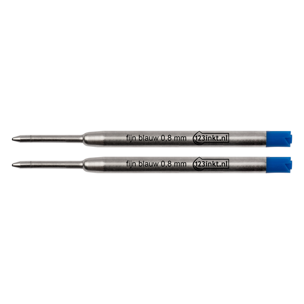 123tinta Recambio para bolígrafo de punta fina azul 2 unidades 300854 - 1