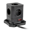 123tinta Regleta con 5 enchufes y 3 USB color negro (2 metros) 390028 - 2