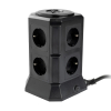 123tinta Regleta de enchufes con 8 enchufes y 4 USB negro (2 metros) 390026 - 3