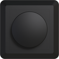 123tinta Regulador de intensidad con placa central y marco negro LDR02456