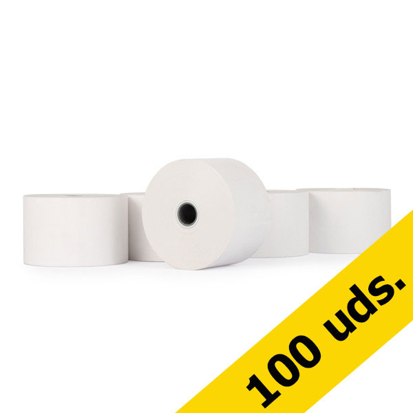 123tinta Rollo caja registradora 44x70x12 térmico blanco (100 unidades)  300312 - 1