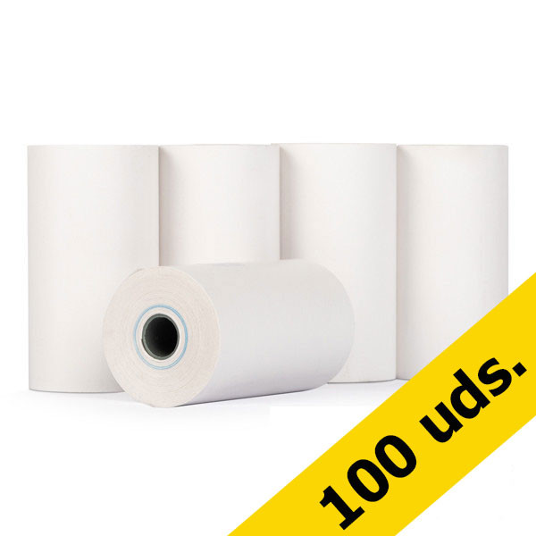 123tinta Rollo caja registradora 57x30x8 térmico blanco (100 unidades)  300336 - 1