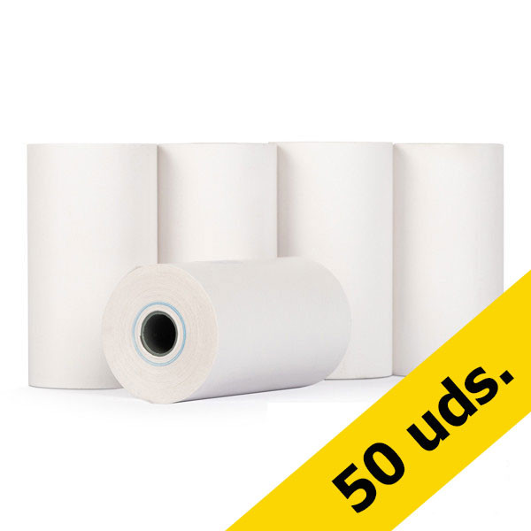 123tinta Rollo caja registradora 57x30x8 térmico blanco (50 unidades)  300335 - 1