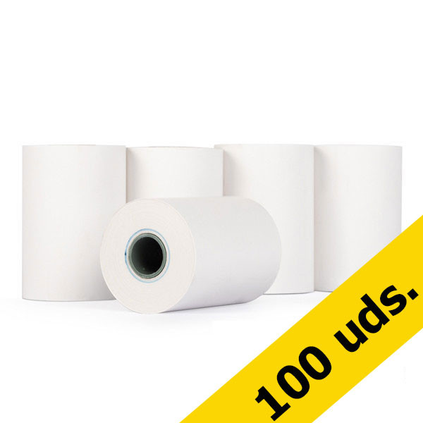 123tinta Rollo caja registradora 57x47x12 térmico blanco (100 unidades)  300321 - 1