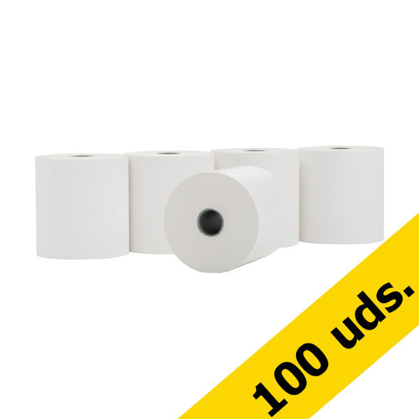123tinta Rollo caja registradora 57x54x12 térmico blanco (100 unidades)  301949 - 1