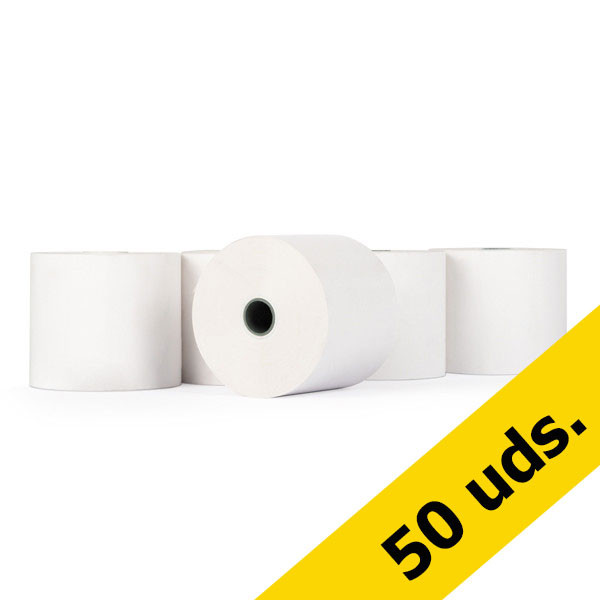 123tinta Rollo caja registradora 57x70x12 térmico blanco | Pack 50 uds 300326 - 1