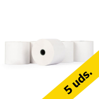 123tinta Rollo caja registradora 76x70x12 térmico blanco (5 unidades)  300328