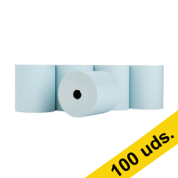 123tinta Rollo caja registradora 80 x 80 x 12 mm azul (100 unidades) 302716