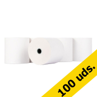 123tinta Rollo caja registradora 80x80x12 térmico blanco | Pack 100 uds
