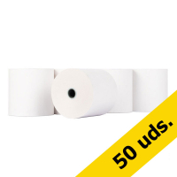 123tinta Rollo caja registradora 80x80x12 térmico blanco (50 unidades)  300332