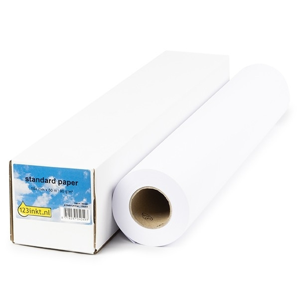 123tinta Rollo de papel estándar de 594 mm x 50 m (90 gramos) 155087 - 1